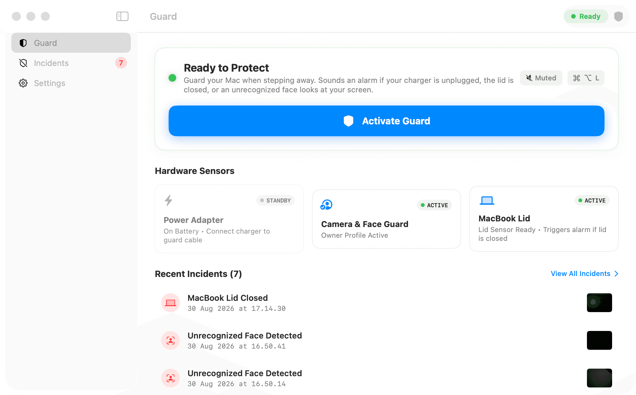 WFCop Native macOS Application Dashboard